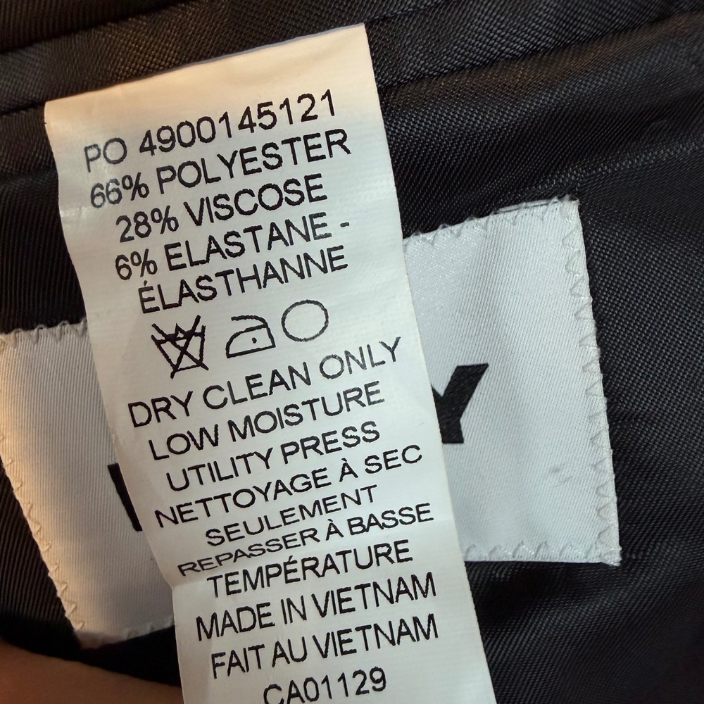 DKNY Duran Charcoal Windowpane Blazer Mens 43L Suit Jacket DNUR218W0036 - Picture 6 of 12